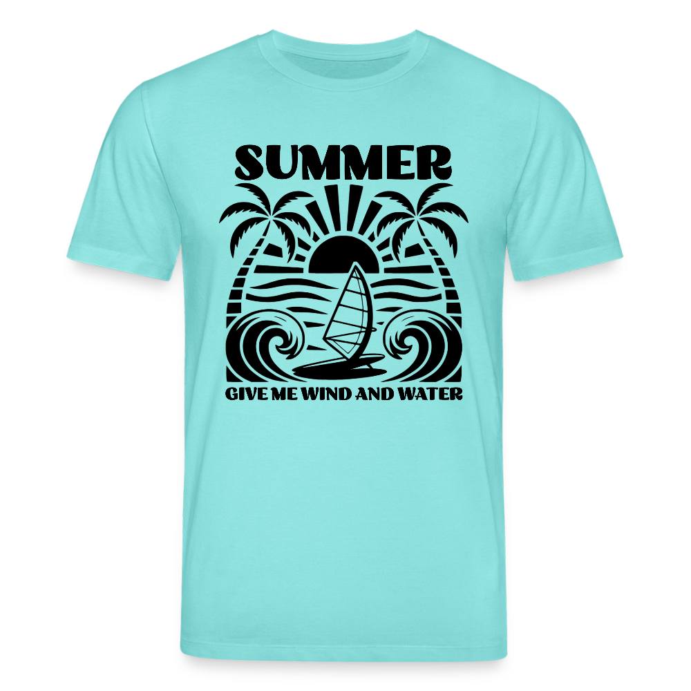 Unisex Bio-T-Shirt CREATOR -give me wind and water- - Poolblau