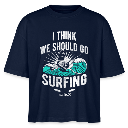Windsurfing Frauen Boxy Bio-T-Shirt Nova -surfing- - Navy safis®