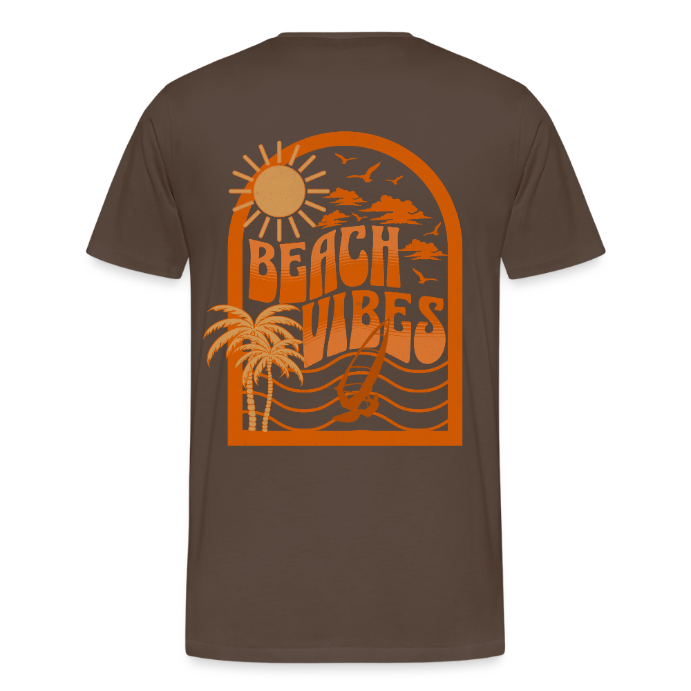 Männer Premium T-Shirt -beach- - Edelbraun