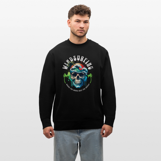 Männer Bio-Sweatshirt -be brave- - Schwarz