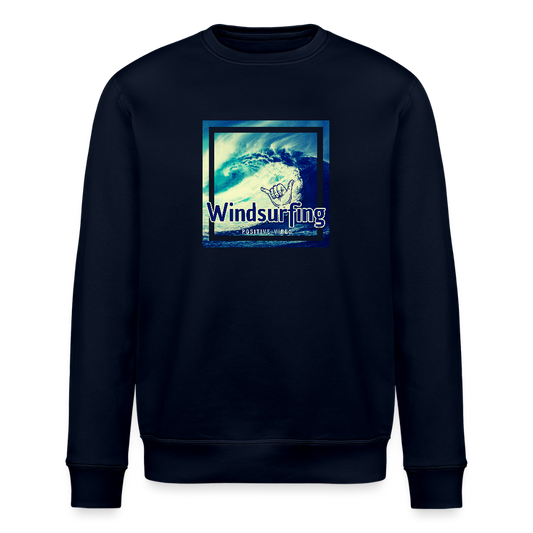 Unisex Bio-Sweatshirt ROLLER -positive vibes- - Navy