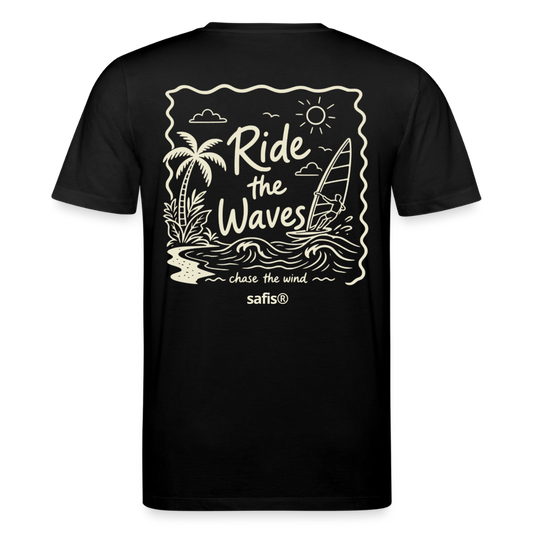 Unisex Bio-T-Shirt CREATOR -ride the waves- - Schwarz