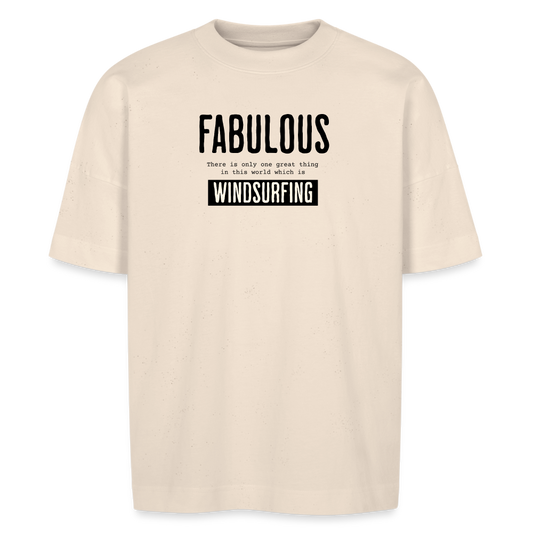 Unisex Oversize Bio-T-Shirt -fabulous- - Naturweiß