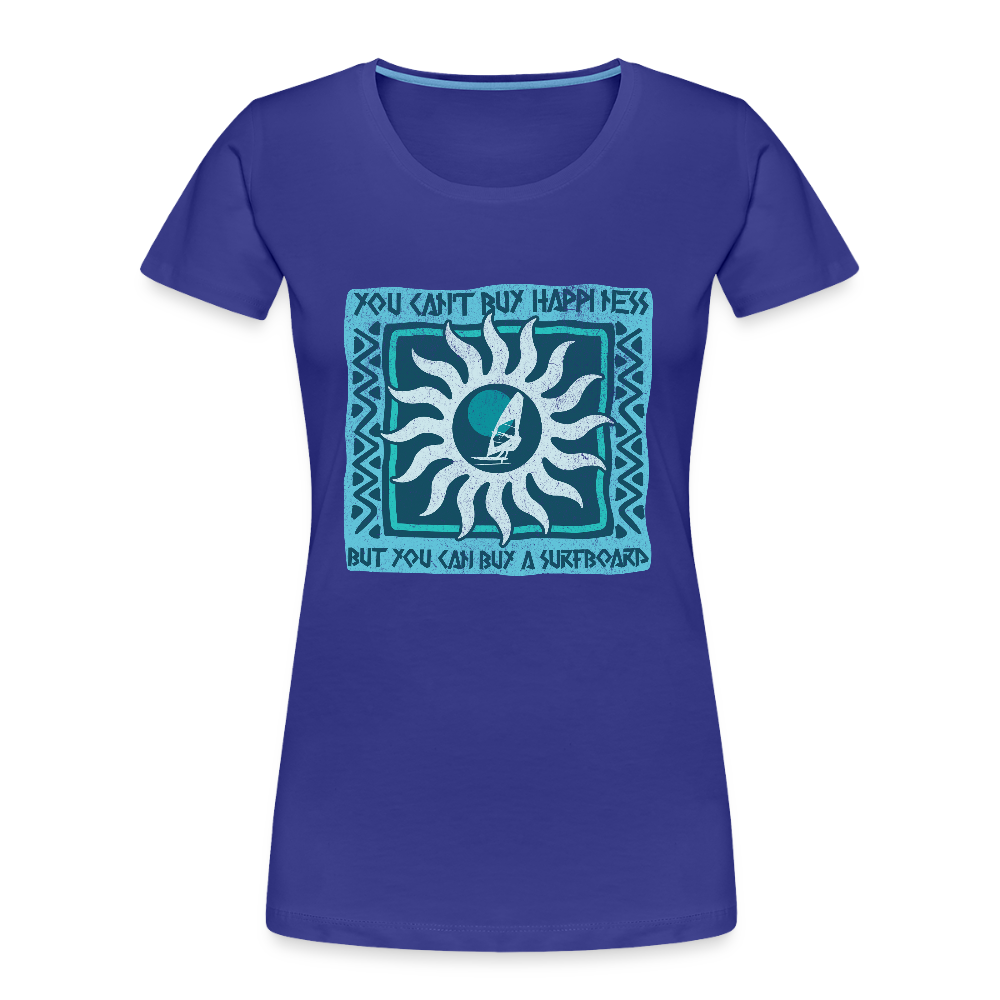 Frauen Premium Bio T-Shirt -buy happiness- - Königsblau