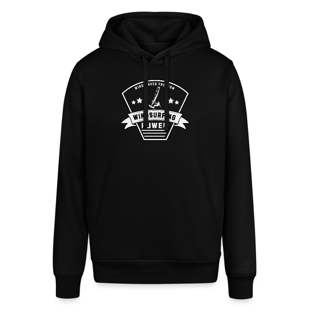 Unisex Bio-Hoodie -power- - Schwarz