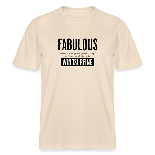 Relaxed Fit Unisex Bio-T-Shirt -fabulous- - Weißgrau