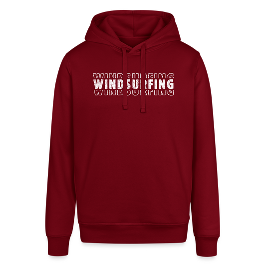 Unisex Bio-Hoodie -windsurfing- - Burgunderrot