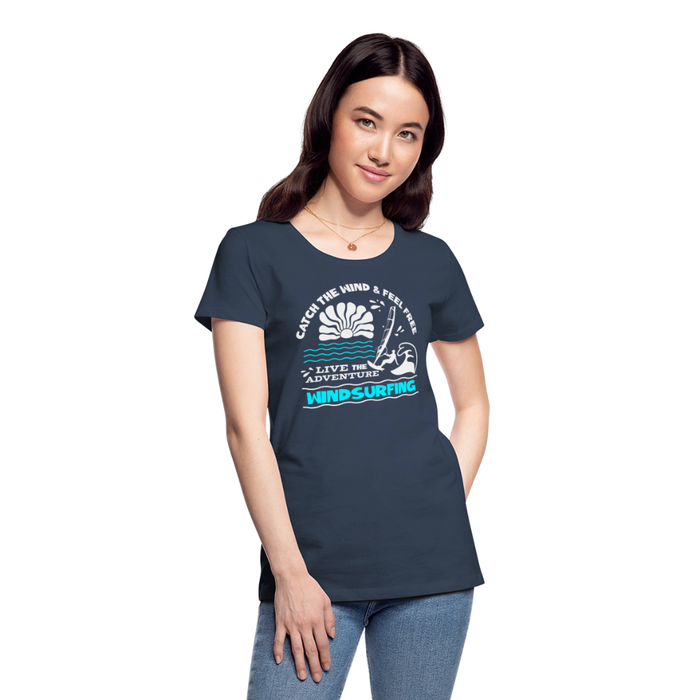 Frauen Premium Bio T-Shirt -adventure- - Navy