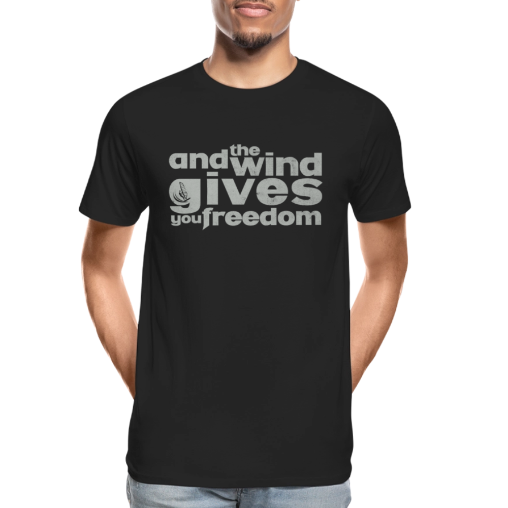 Männer Premium Bio T-Shirt -freedom- - Schwarz