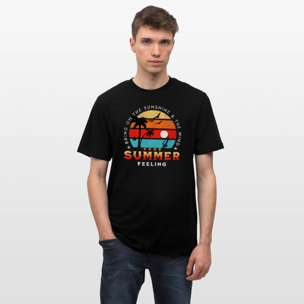 Relaxed Fit Unisex T-Shirt -Bring on the sunshine- - Schwarz