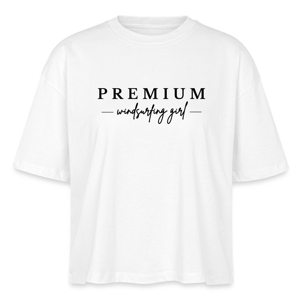 Frauen Boxy Bio-T-Shirt -premium- - Weiß
