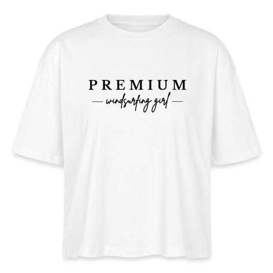 Frauen Boxy Bio-T-Shirt -premium- - Weiß