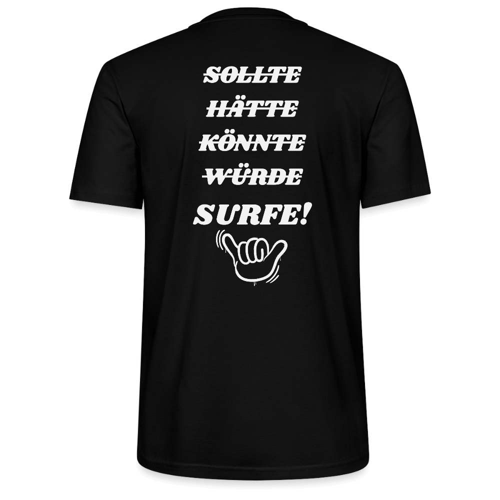Windsurfer geschenk T-Shirt CRAFTER -surfe!- - Schwarz