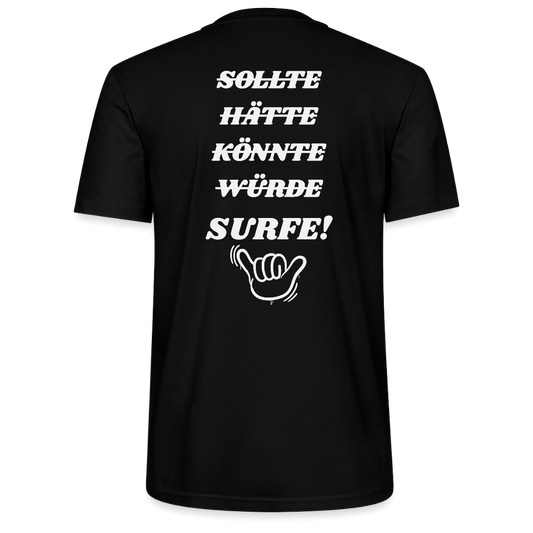 Windsurfer geschenk T-Shirt CRAFTER -surfe!- - Schwarz