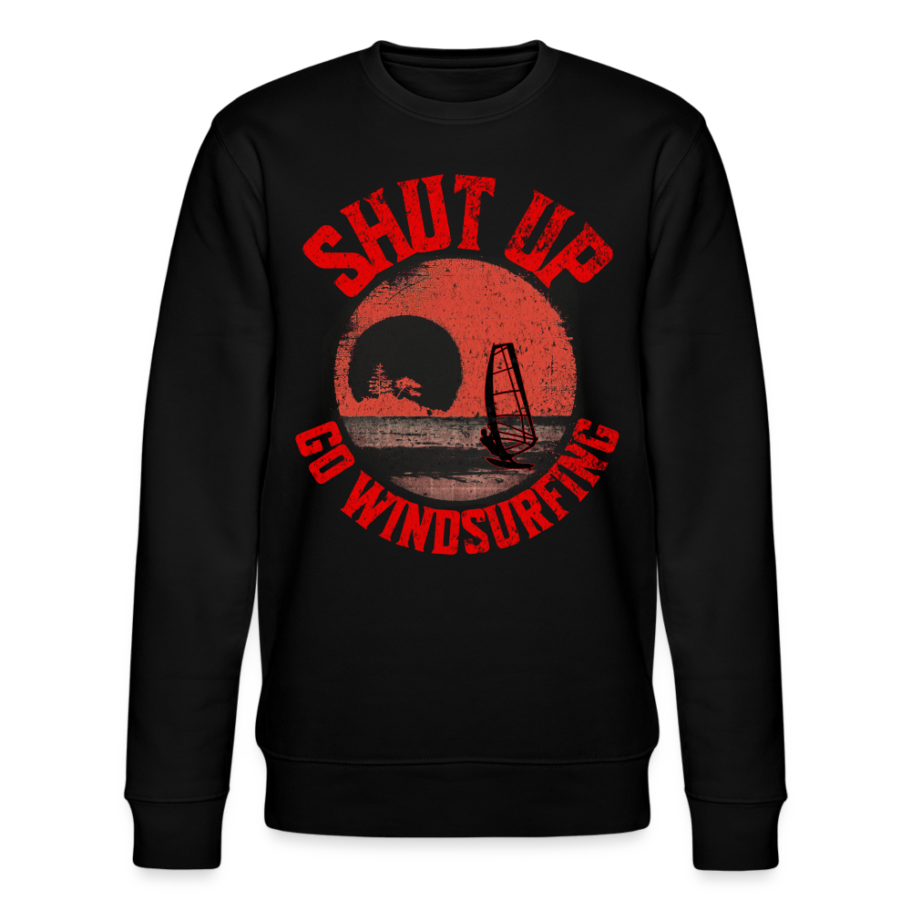 Unisex Bio-Sweatshirt CHANGER -shut up- - Schwarz