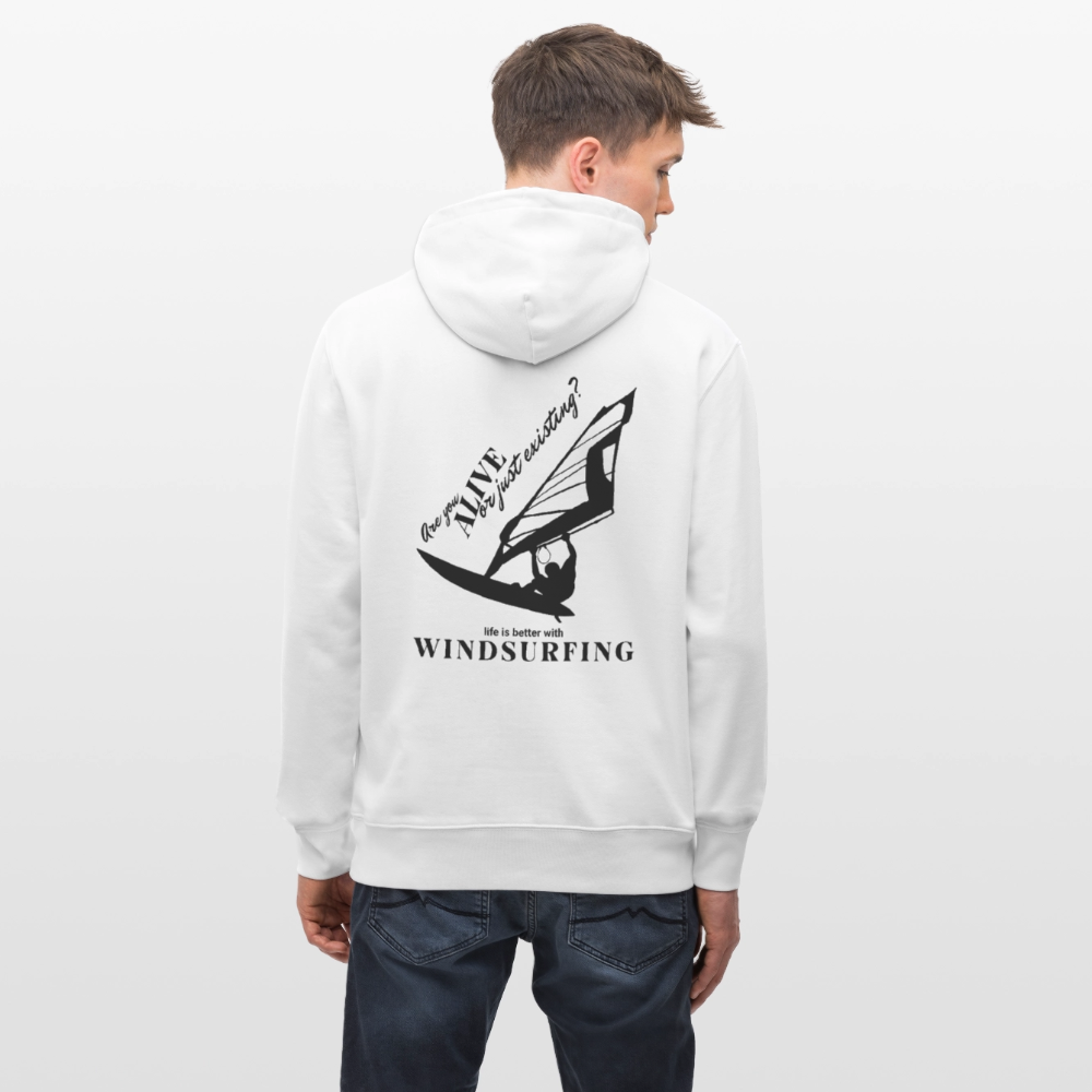 Unisex Bio-Hoodie CRUISER -are you alive- - Weiß