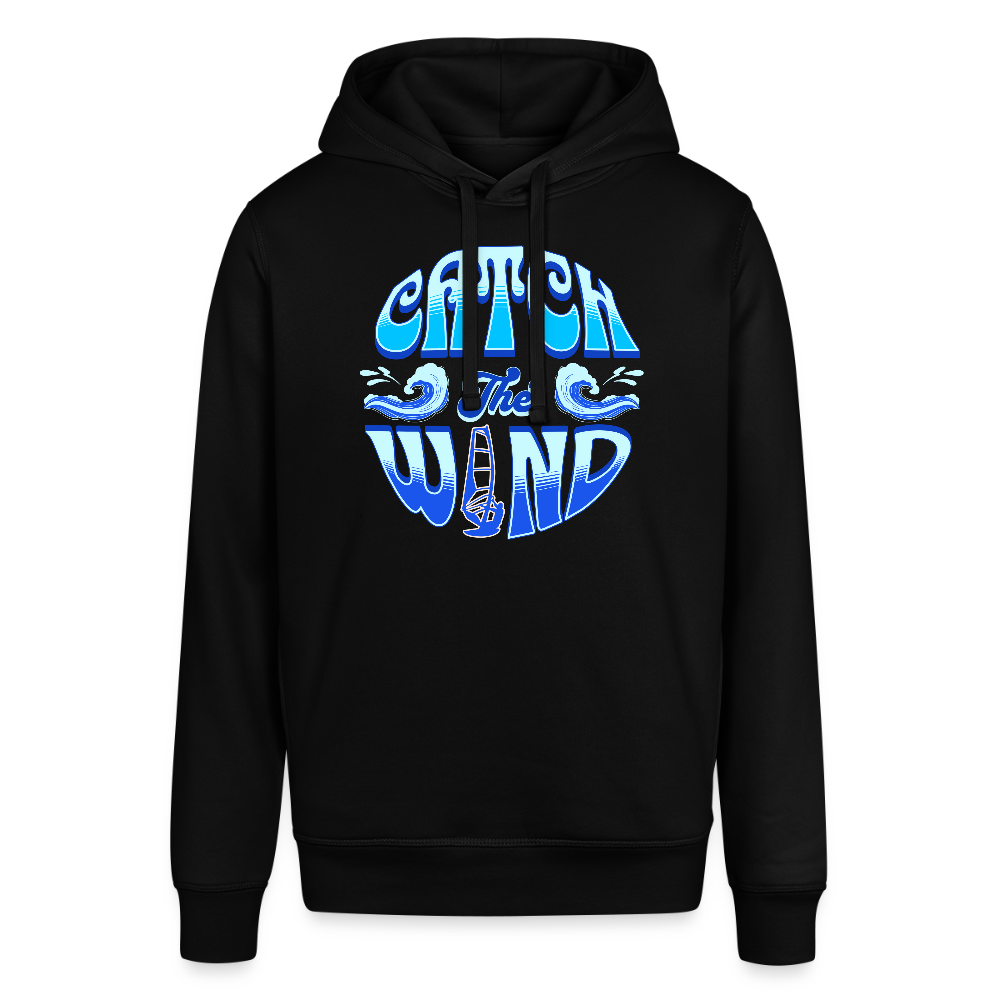 Unisex Bio-Hoodie -catch the wind- - Schwarz