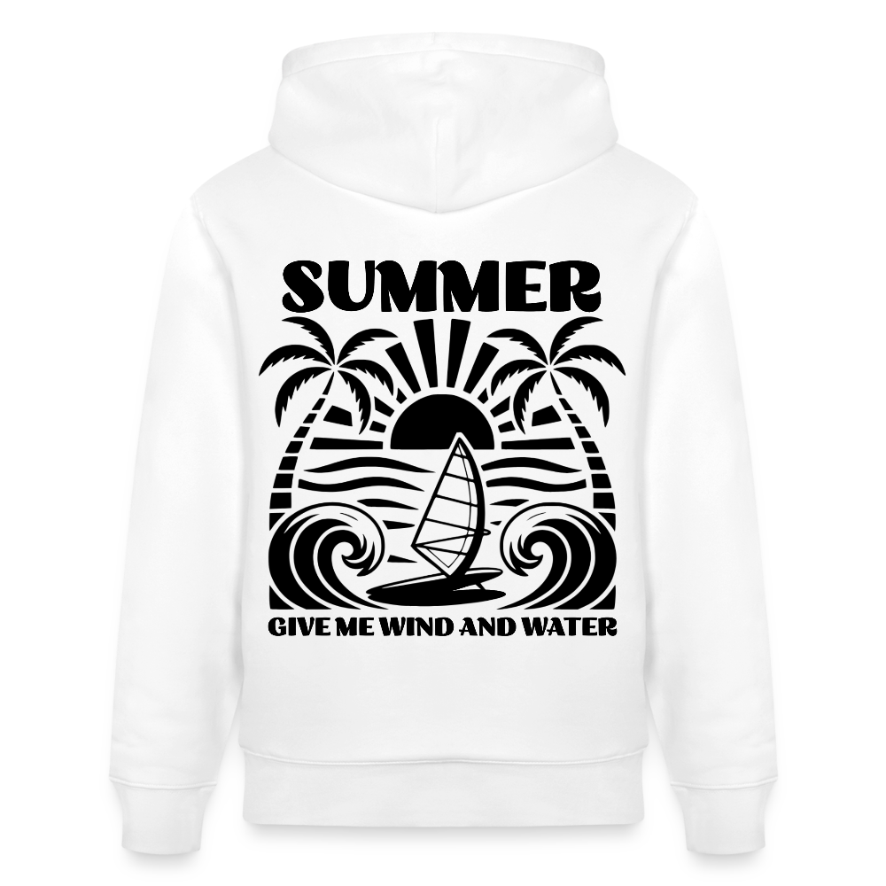 Unisex Bio-Hoodie CRUISER -give me wind and water- - Weiß