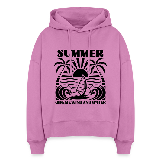 Safis Shop Frauen Bio Hoodie Nora -give me wind and water- - Pink