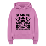 Safis Shop Frauen Bio Hoodie Nora -give me wind and water- - Pink