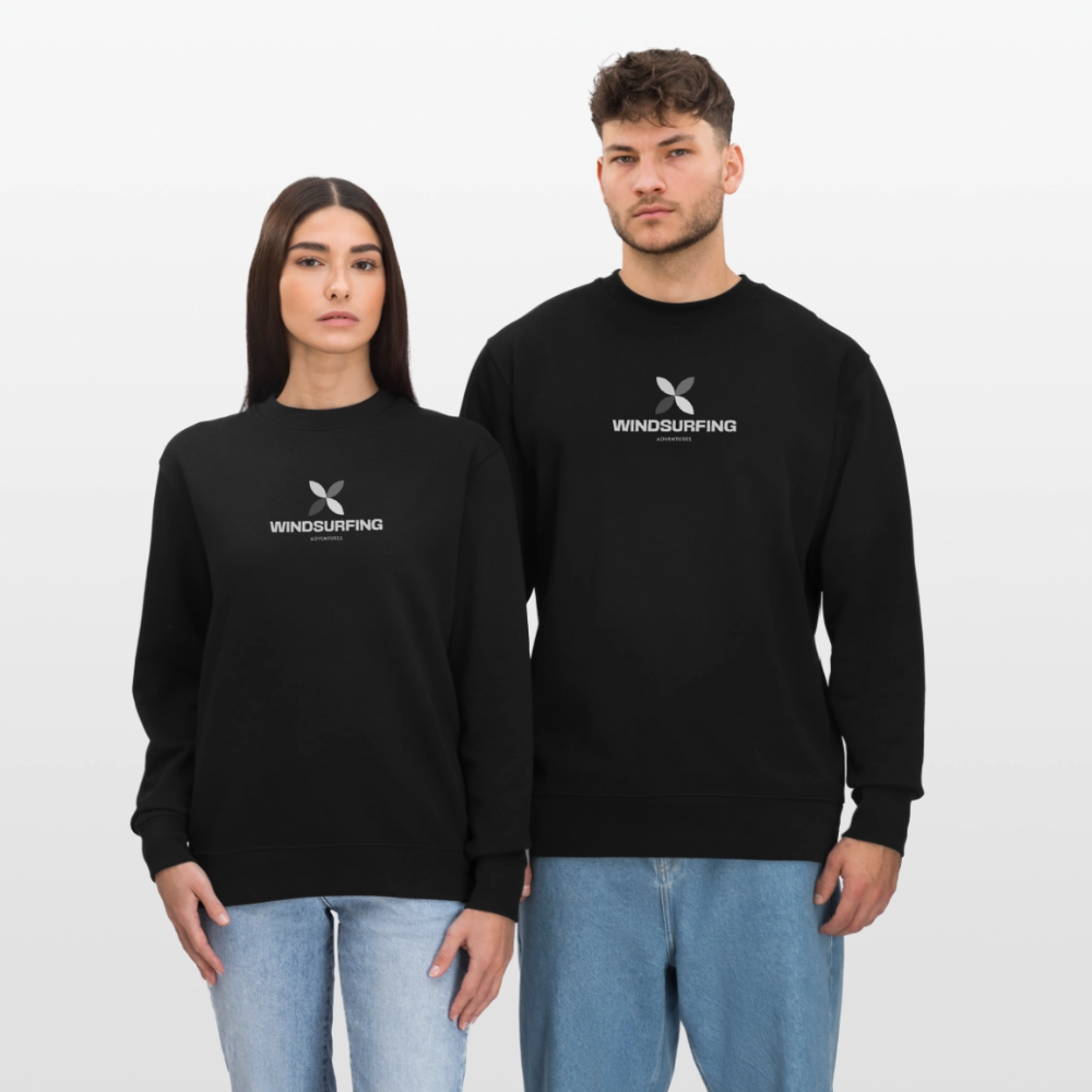 Männer Bio-Sweatshirt -adventures- - Schwarz