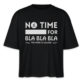 Frauen Boxy Bio-T-Shirt -bla bla bla- - Schwarz