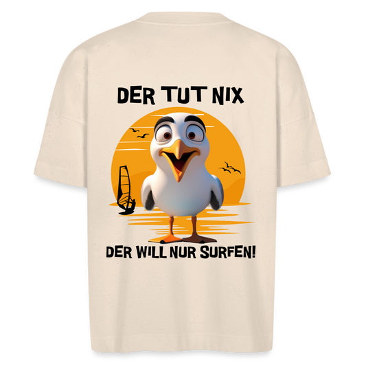 Unisex Oversize Bio-T-Shirt -der tut nix- - Naturweiß