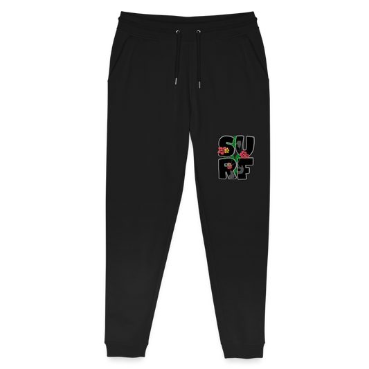 Unisex Bio Jogginghose -surf girl- - Schwarz
