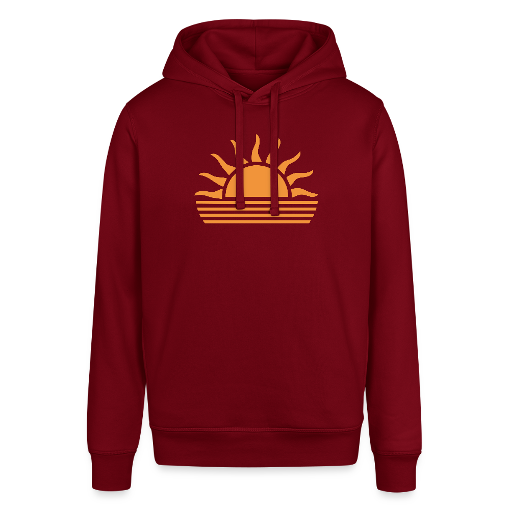 Unisex Bio-Hoodie -sunset- - Burgunderrot