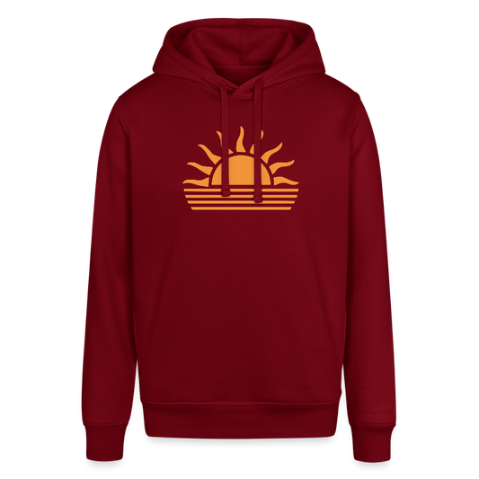 Unisex Bio-Hoodie -sunset- - Burgunderrot