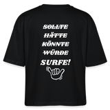 Windsurfer geschenk T-Shirt -surfe!- - Schwarz