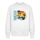 Unisex Oversize Bio Pullover -meer geht immer- - Weiß
