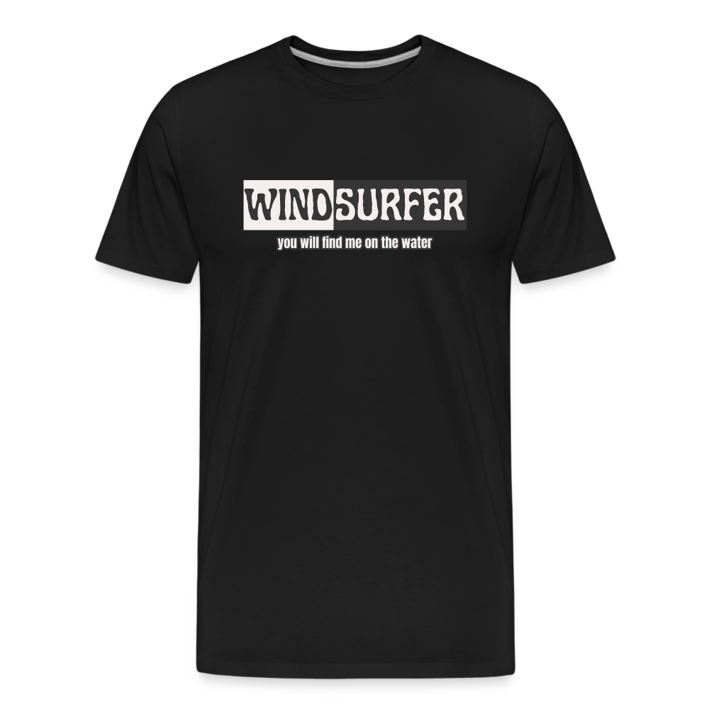 Männer Premium Bio T-Shirt -on the water- - Schwarz