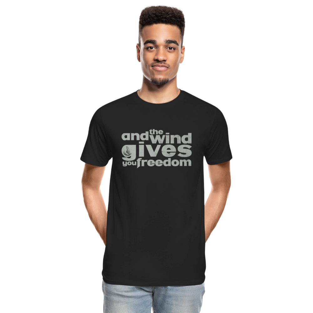 Männer Premium Bio T-Shirt -freedom- - Schwarz