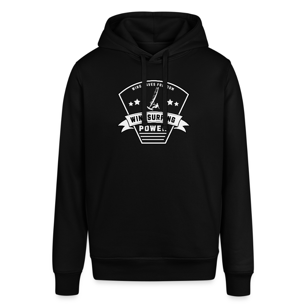 Unisex Bio-Hoodie -power- - Schwarz