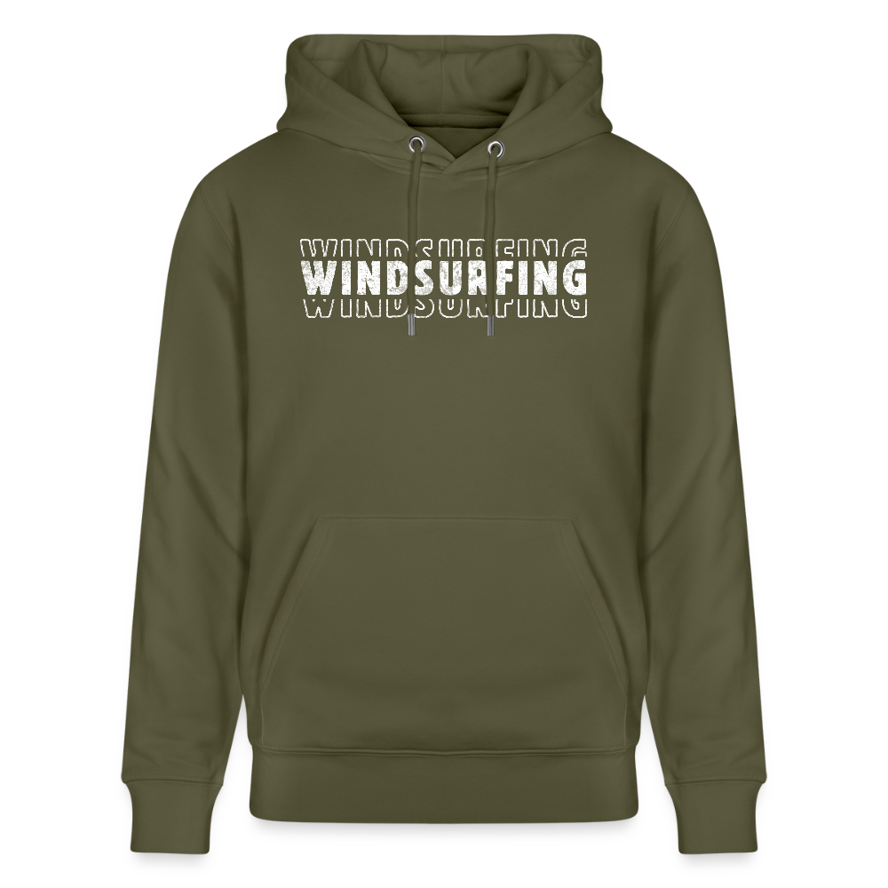 Unisex Bio-Hoodie CRUISER -windsurfing- - Khaki Grün