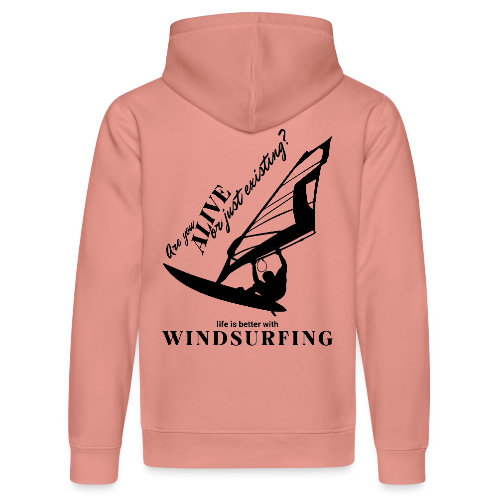 Windsurfer Geschenk Hoodie -are you alive- - Altrosa
