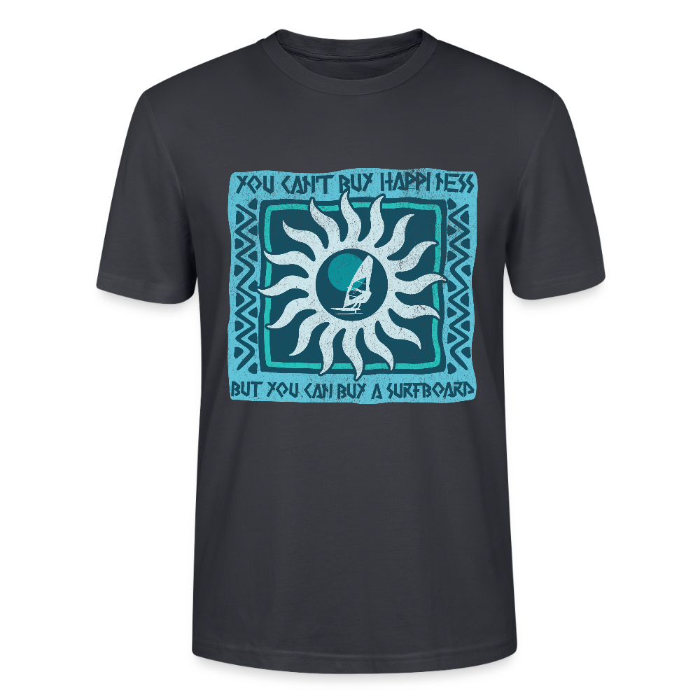 Unisex T-Shirt CRAFTER -buy happiness- - Dunkles Graublau