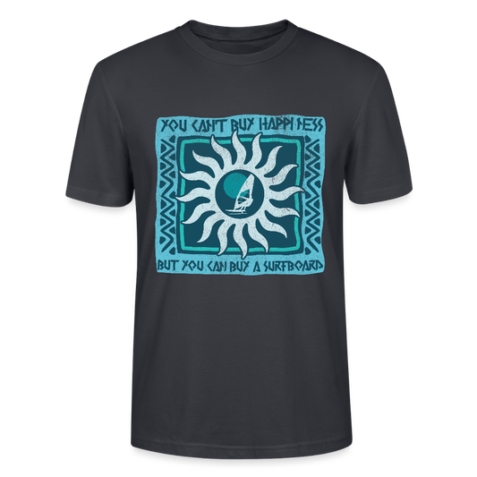 Unisex T-Shirt CRAFTER -buy happiness- - Dunkles Graublau