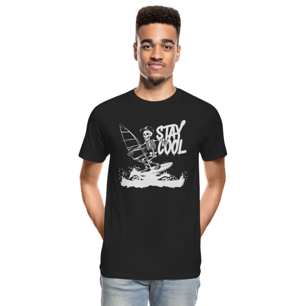 Männer Premium Bio T-Shirt -stay cool- - Schwarz