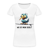 Frauen Premium Bio T-Shirt -Wo ist mein Segel?- - Weiß