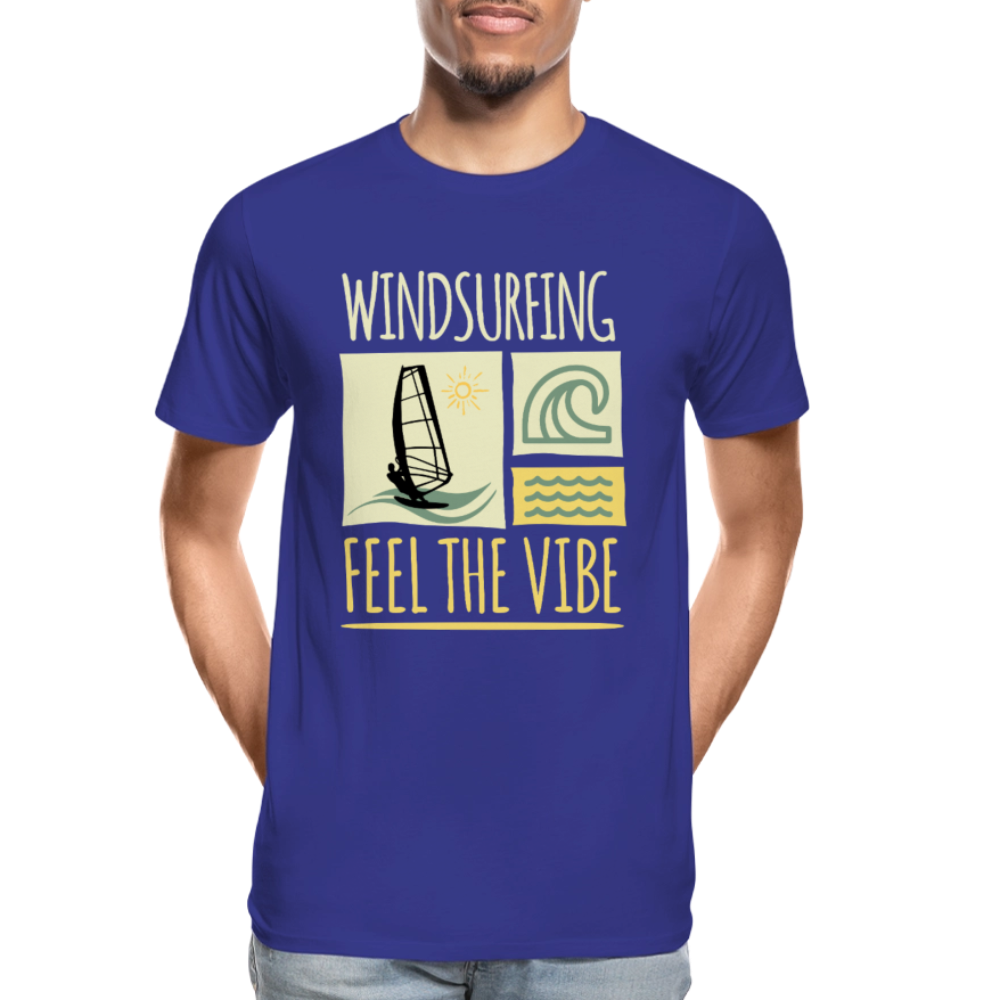 Männer Premium Bio T-Shirt -feel the vibe- - Königsblau