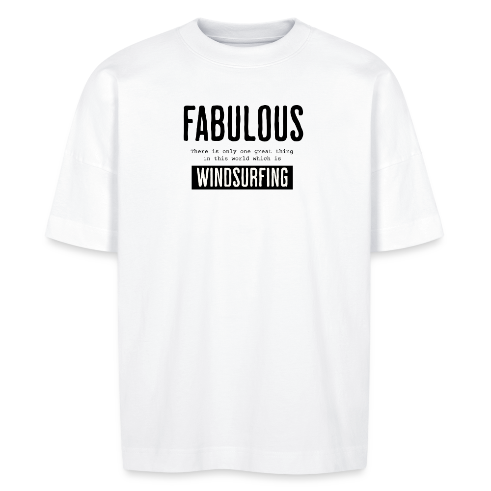 Unisex Oversize Bio-T-Shirt -fabulous- - Weiß