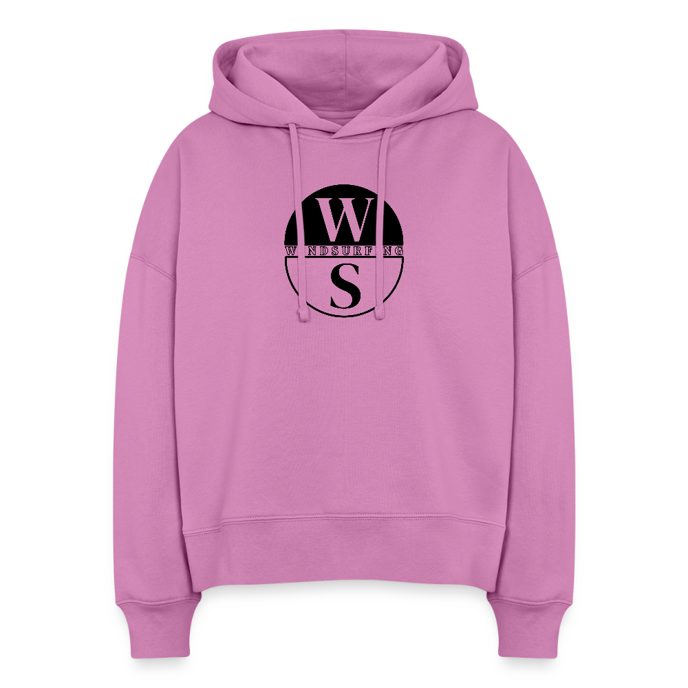 Boxy Frauen Bio Hoodie -ws- - Pink