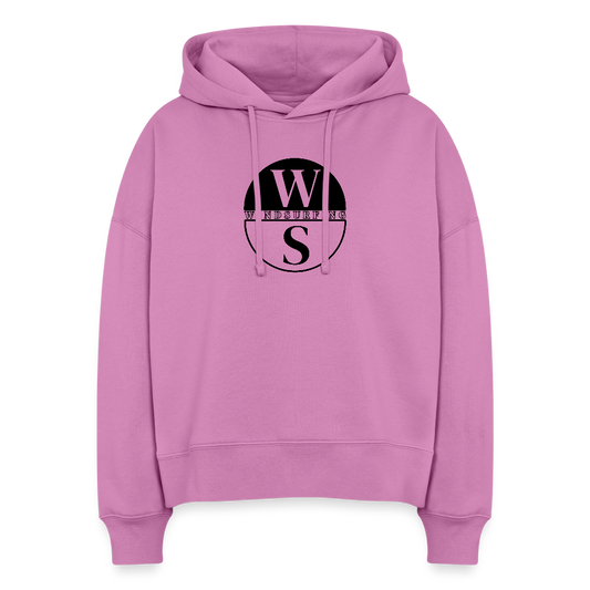 Boxy Frauen Bio Hoodie -ws- - Pink