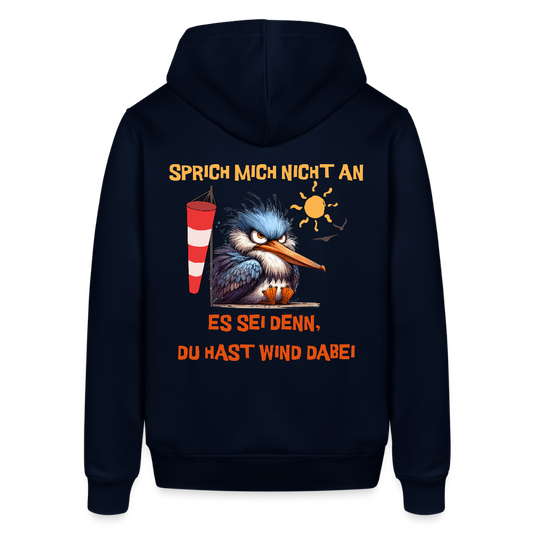 Unisex Bio-Hoodie -sprich mich nicht an- - Navy