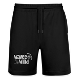 Unisex Bio Joggingshorts -waves & wind- - Schwarz