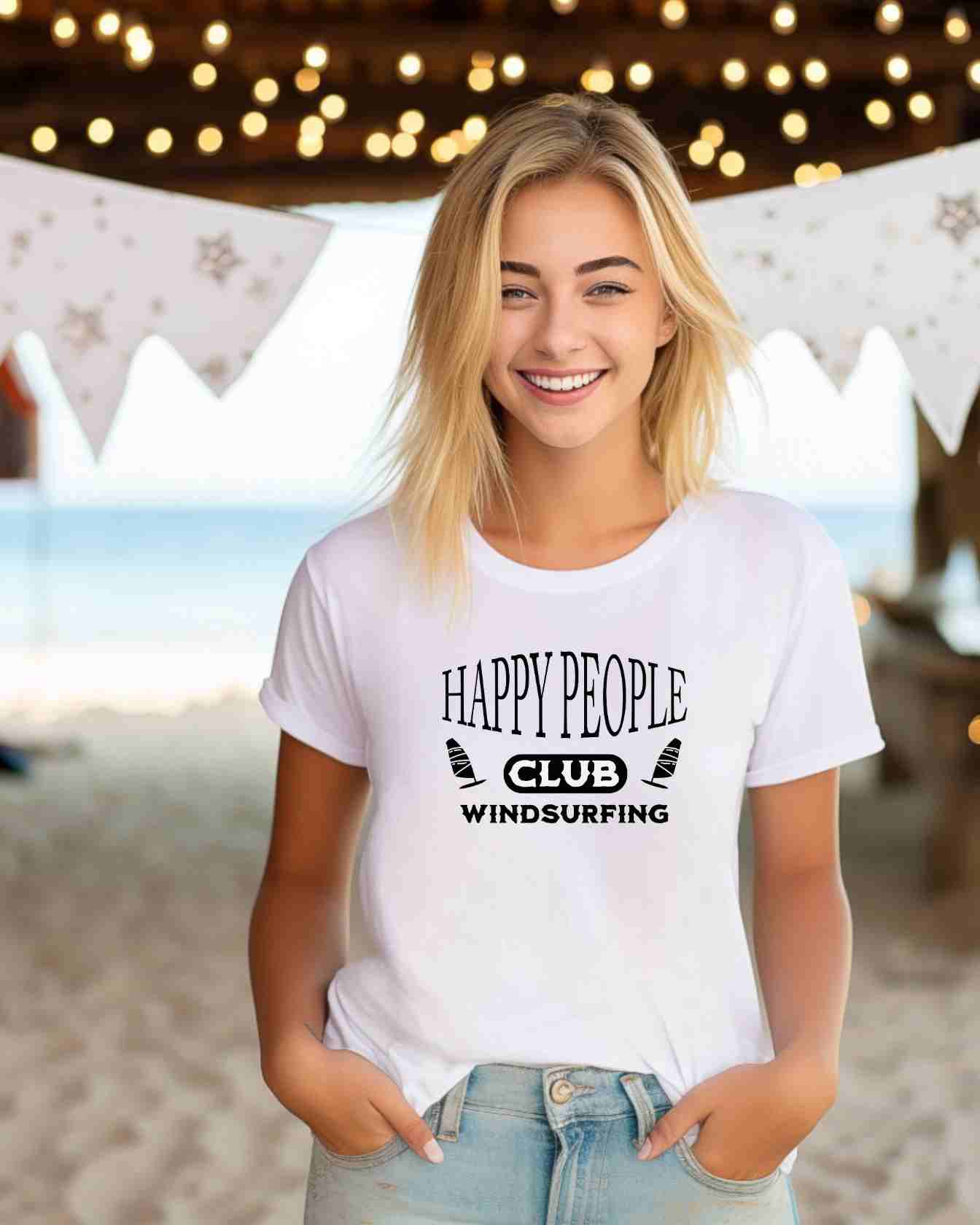 Frauen Premium Bio T-Shirt -happy people-