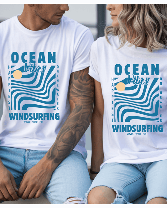 Surfstyles - Öko-T-Shirt 'Happiest' aus weicher Bio-Baumwolle.