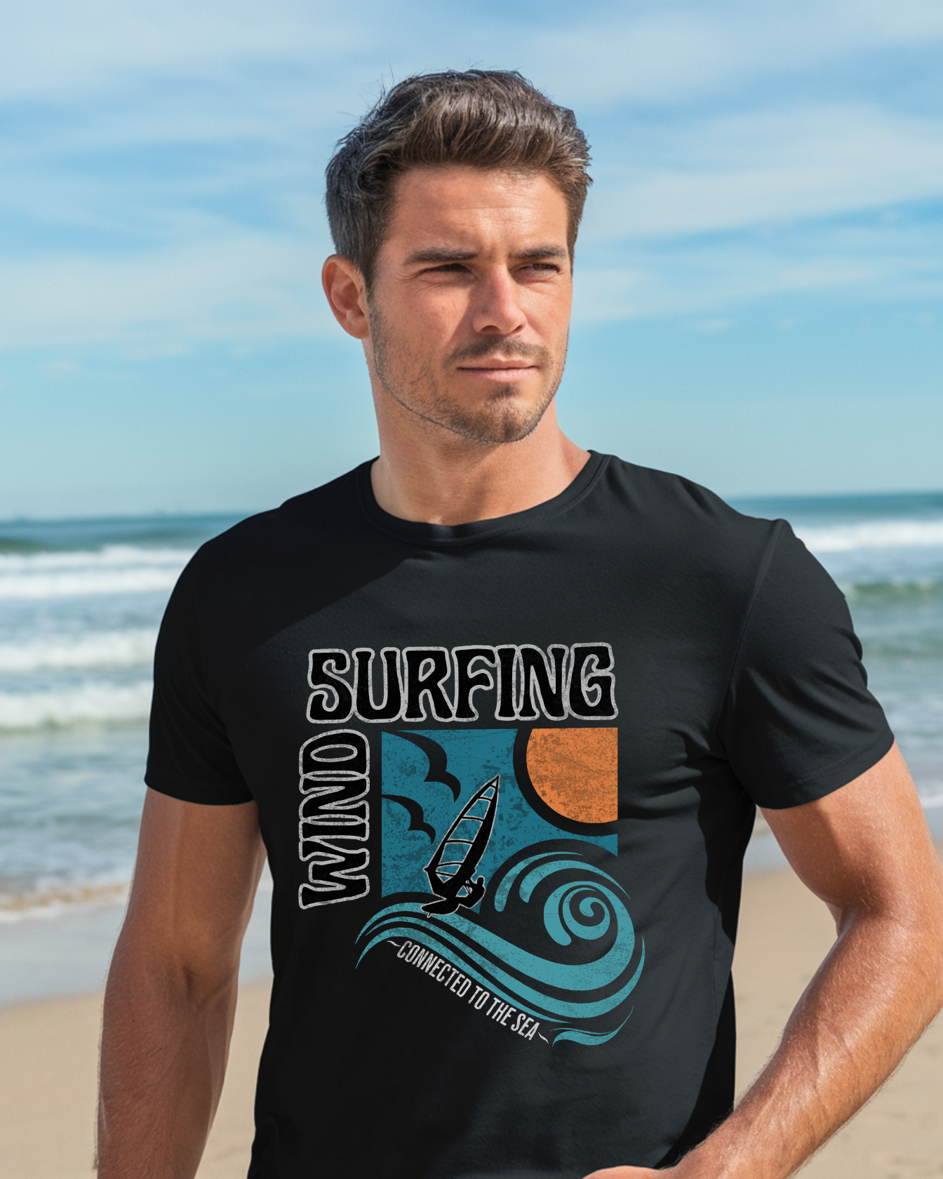 Männer Premium Bio T-Shirt -connected-